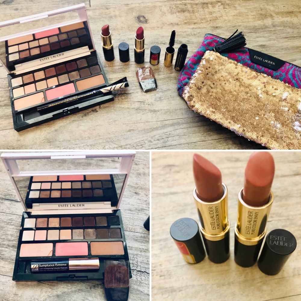 Estee Lauder color envy palette/lipsticks, mascara